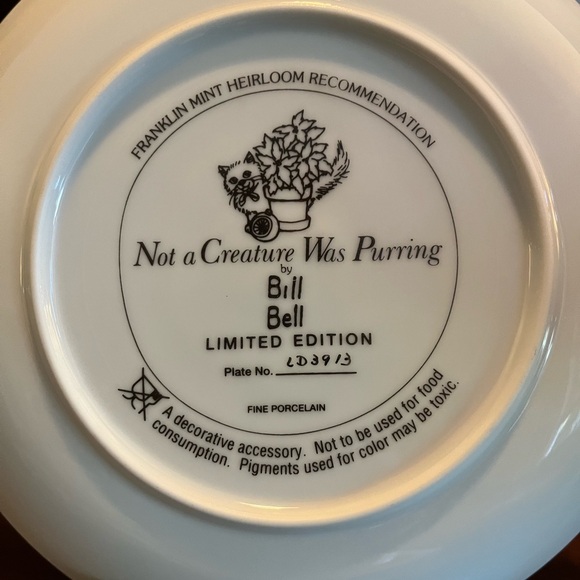 Holiday Cats Plate Collection by Franklin Mint, Limited Edition - Picture 2 of 11